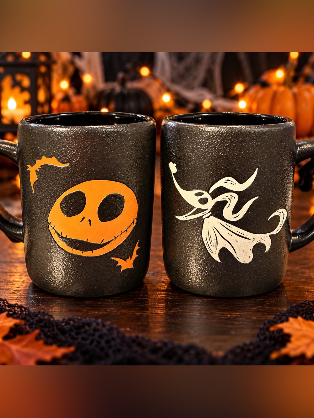 Rae Dunn Disney The Nightmare Before Christmas Mug Set – Jack & Zero 🎃